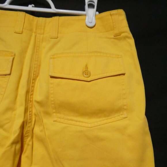 JONES NEW YORK SPORT | size 10 | Yellow Casual Shorts | 100% Cotton - Picture 11 of 16